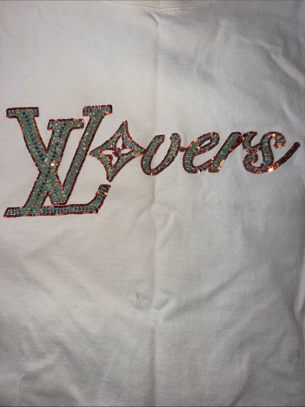 Louis Vuitton LV Lovers Embroidered T-Shirt – White